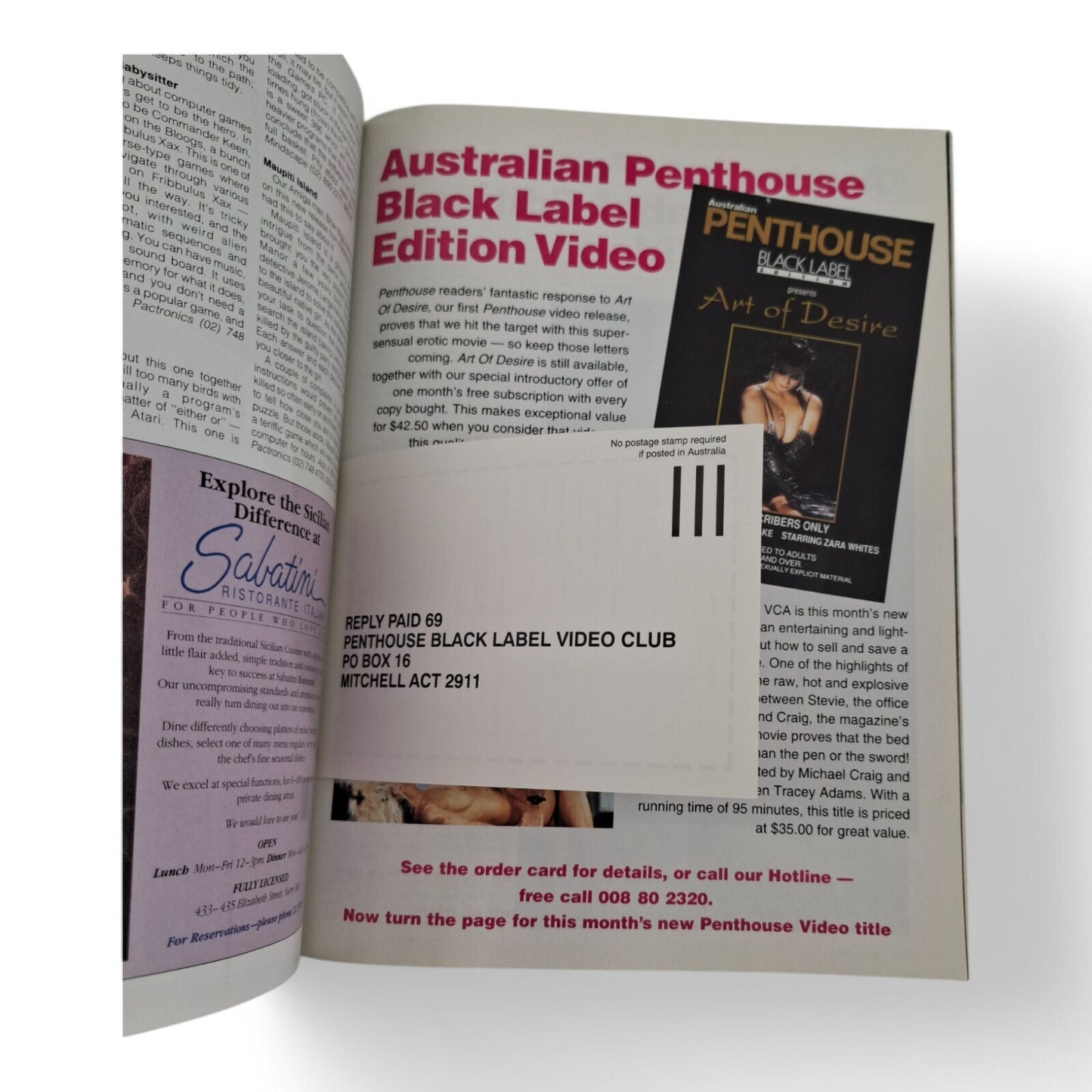 Australian Penthouse Magazine - Black July 1992 Complete Playboy