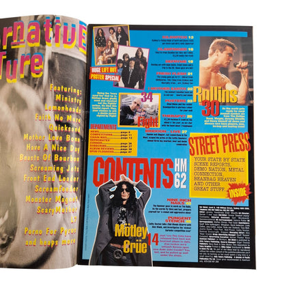 Hot Metal #62 Music Magazine April 1994 Rollins / Nine Inch Nails