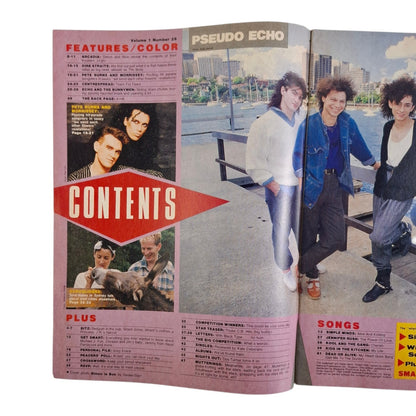 Smash Hits Magazine Australia December 1985 Arcadia / Pete Burns  Dire Straights
