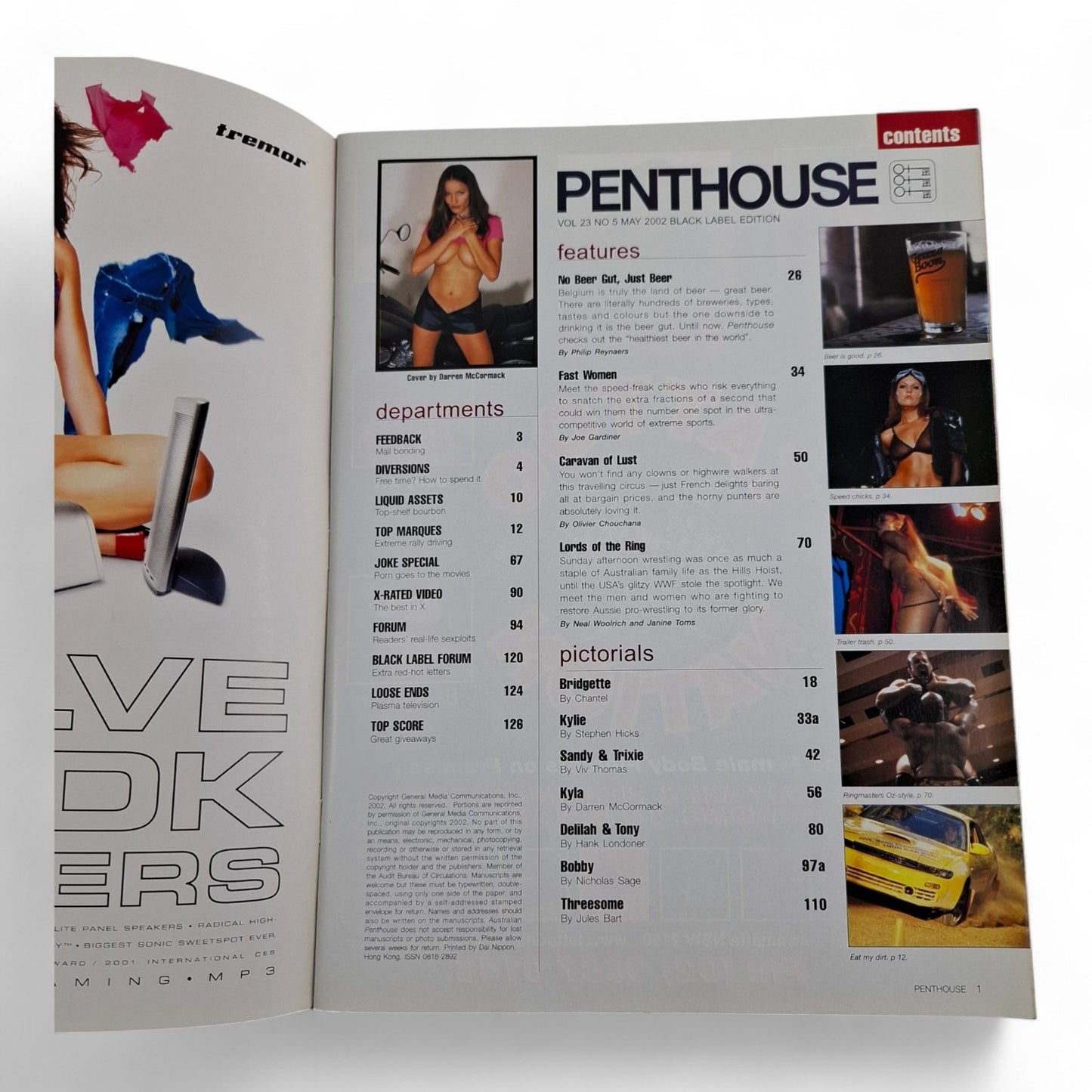 AUSTRALIAN PENTHOUSE Men's Magazine Black Label May 2002 Kyla Cole