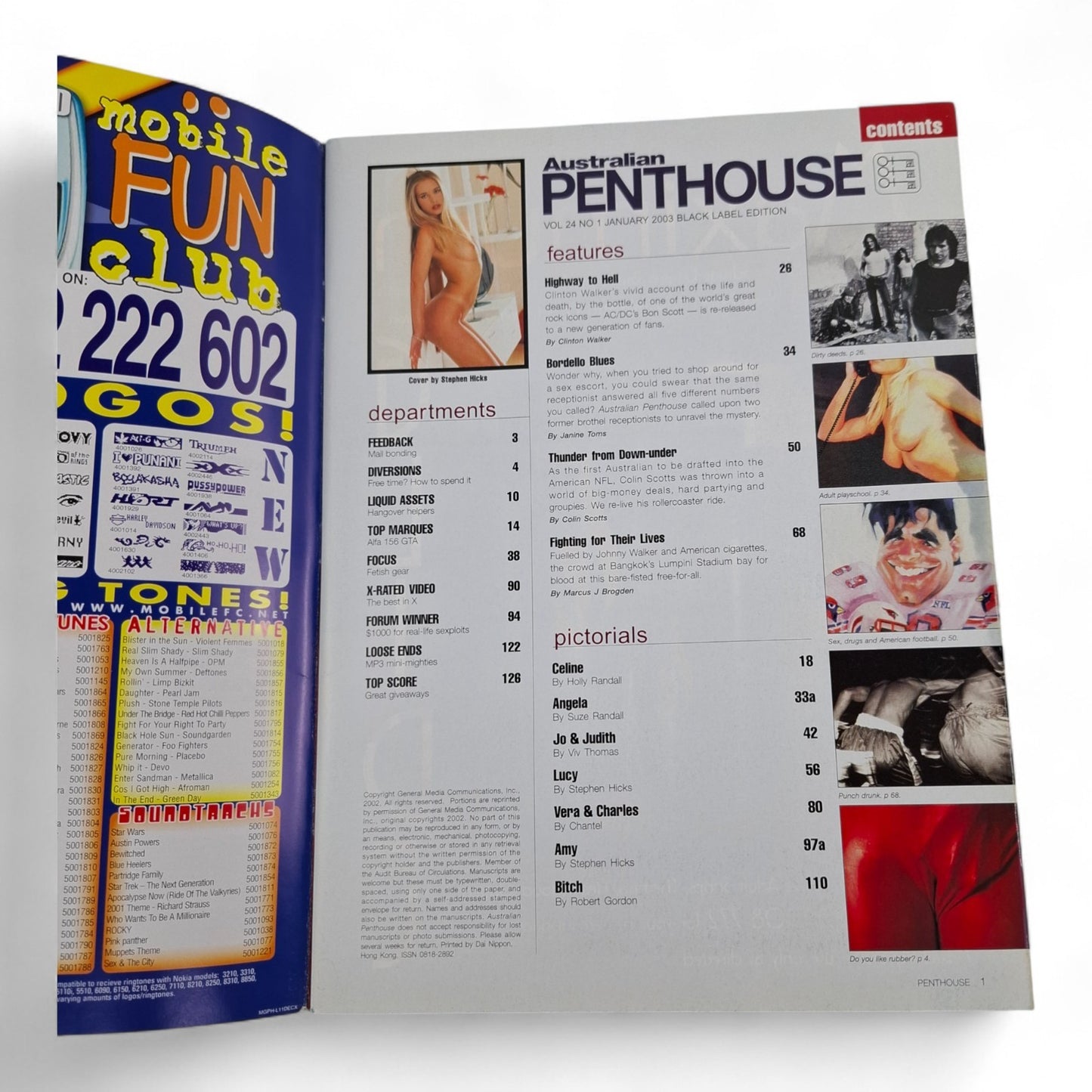 Australian Penthouse Magazine - Black Label January 2003 Lucy