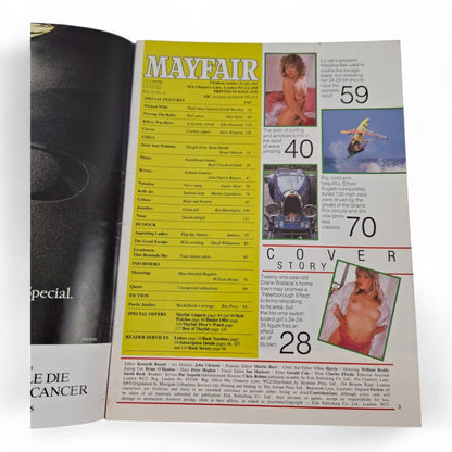Mayfair Magazine June 1987 Vol. 27 No 6 Playboy