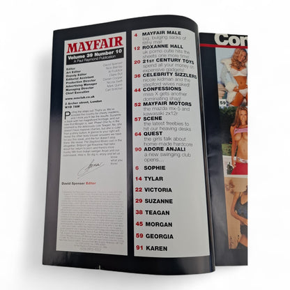 Mayfair Magazine Vol. 39 No. 10 2004 U.K Playboy ROXANNE HALL TEAGAN PRESLEY