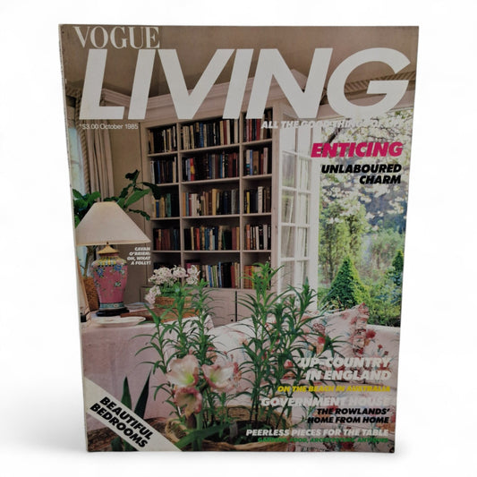 Vintage Vogue Living Australia Magazine - No. 8 October 1985
