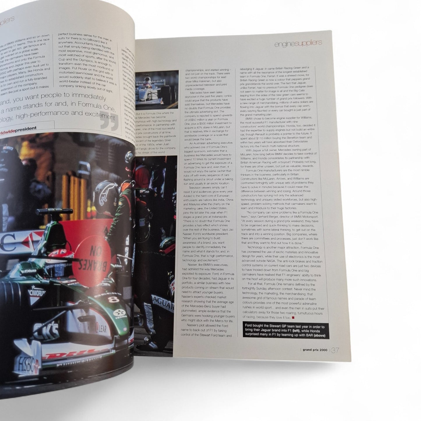 Gran Prix 2000 50 Years in Focus Magazine Stirling Moss F1 Formula 1 Racing