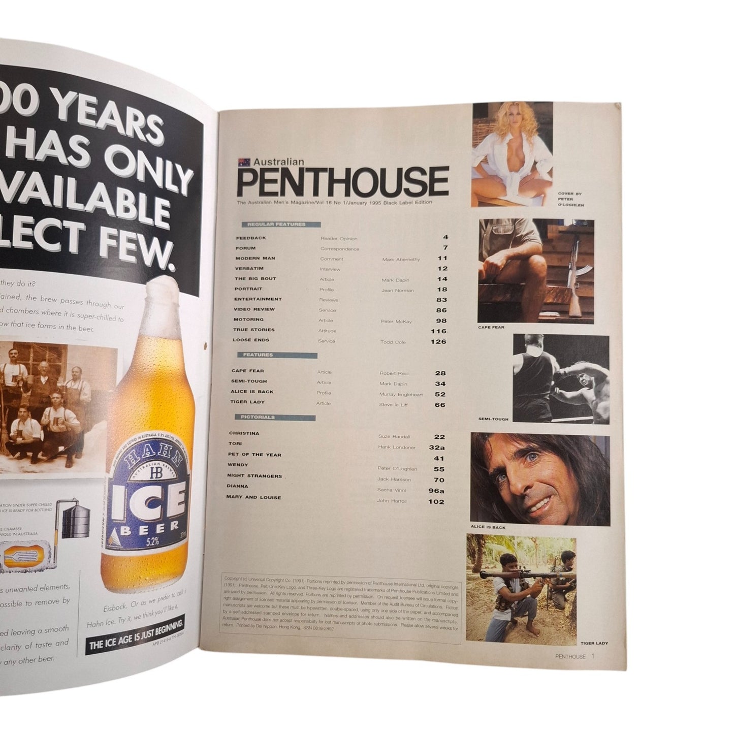 AUSTRALIAN PENTHOUSE January 1995 Vol. 16 No. 1 Men's Magazine Wendy Dys