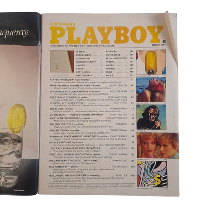 Australian Playboy: March 1981 - Magazine Deborah Gray / Brigitte Wollner