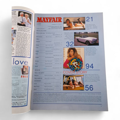 Mayfair Magazine Vol. 26 No. 2 1991 U.K Playboy Rachel Garley