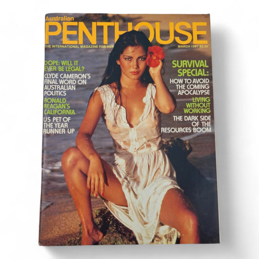 AUSTRALIAN PENTHOUSE Men's Magazine March 1981 Complete EXCELLENT