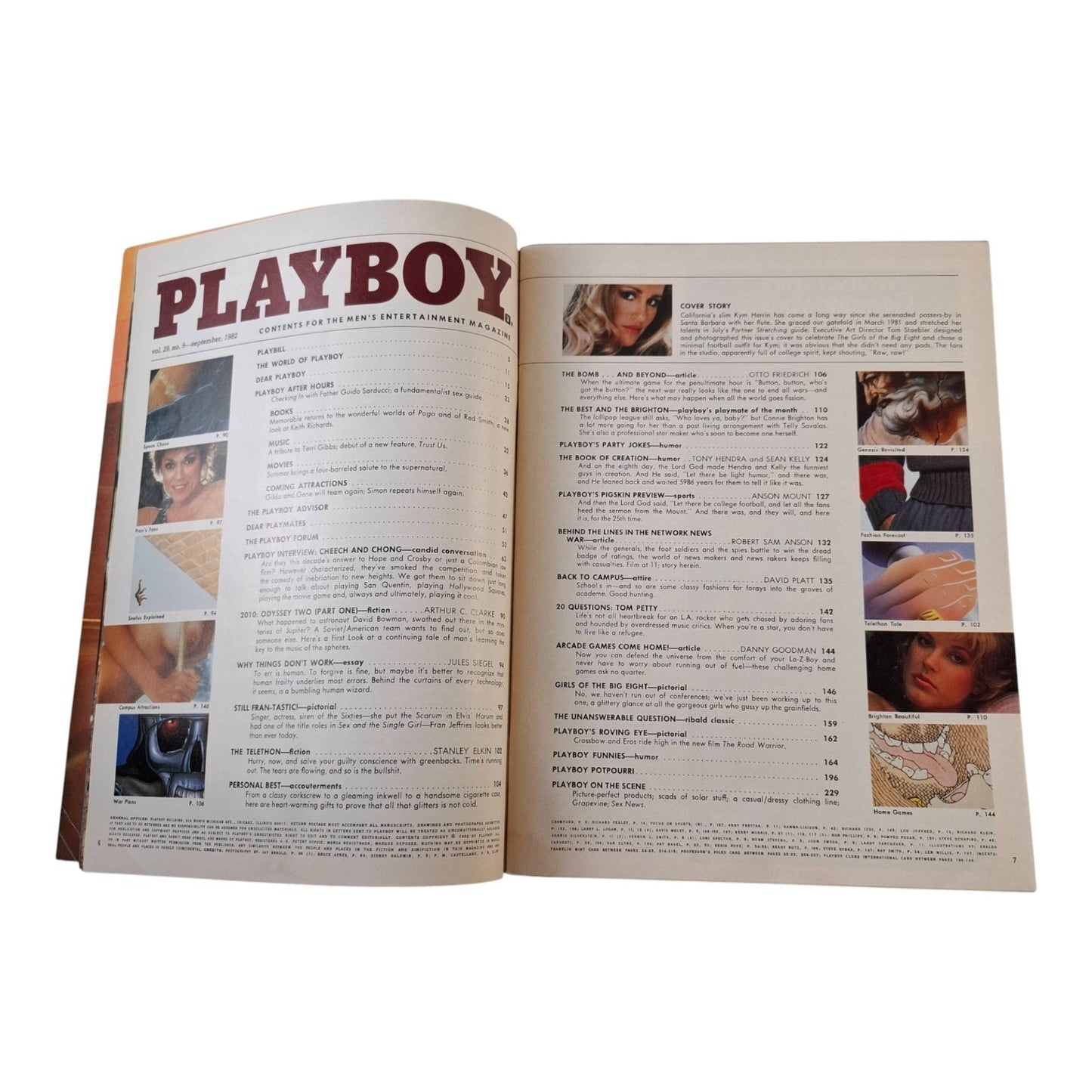 Playboy Magazine September 1982  Kym Herrin / Connie Brighton