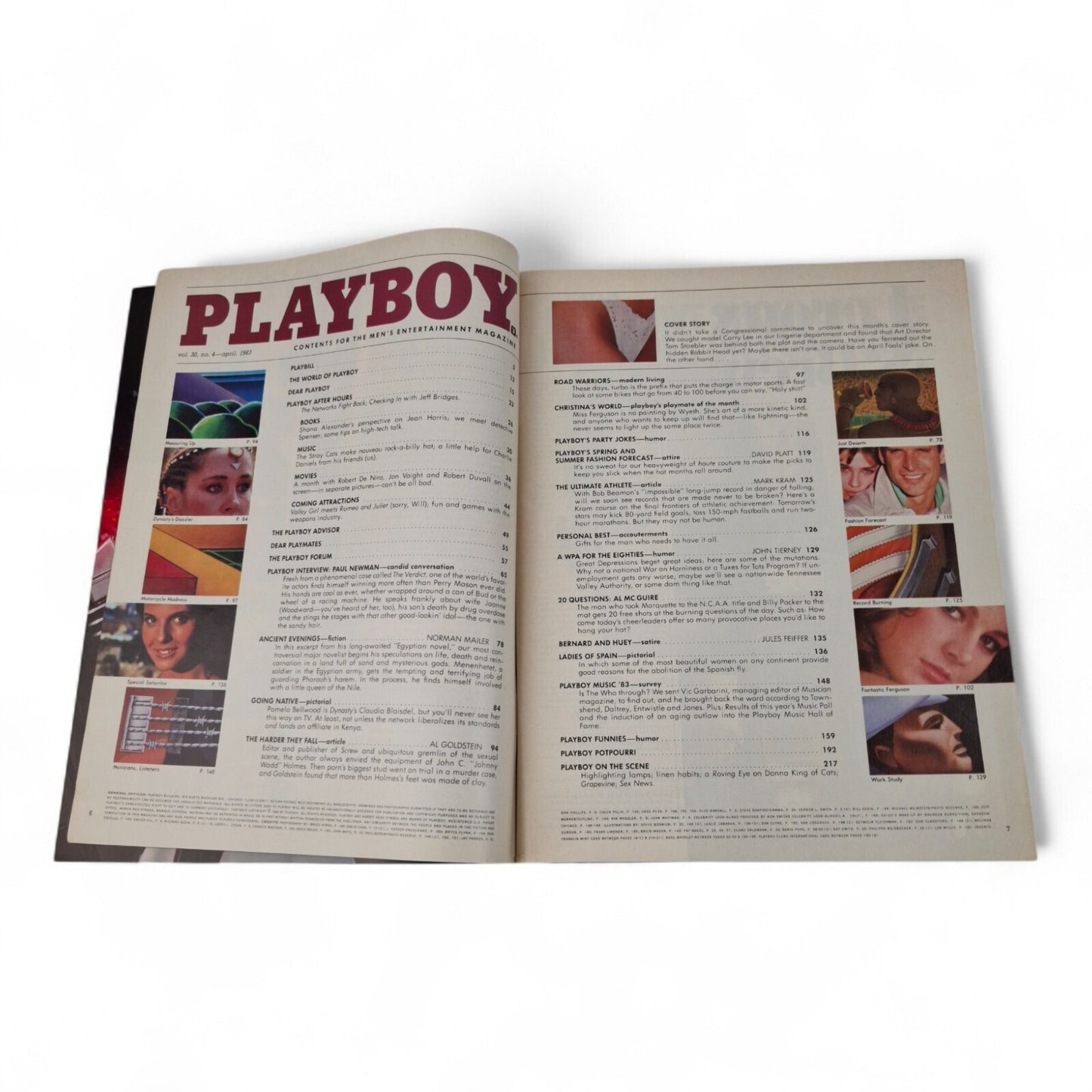 Playboy Magazine April 1983 Carry Lee / Christina Ferguson