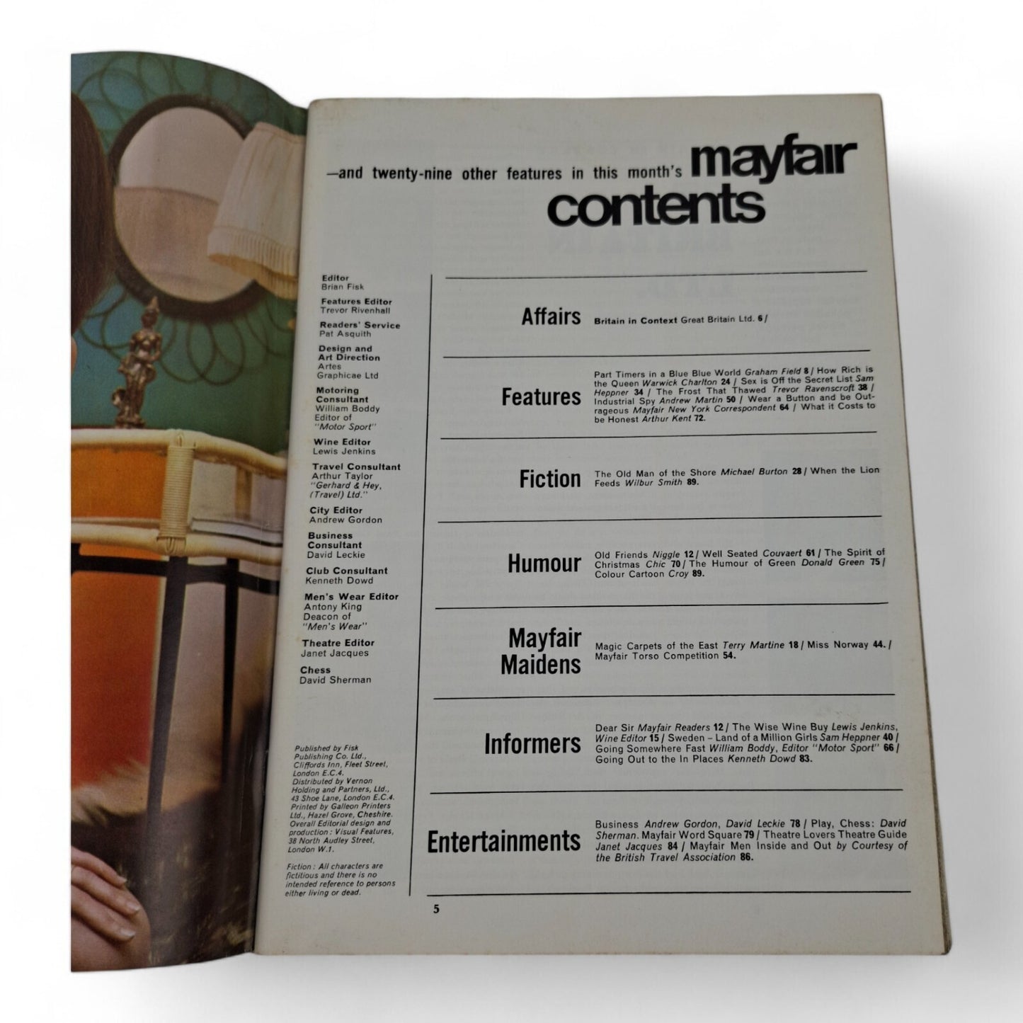 Mayfair Magazine Volume 1 No. 4 December 1966 Playboy