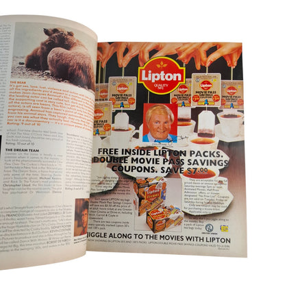 Cleo Australia Magazine - November 1989 - Dennis Quaid Virginia Hey Tania Lacy