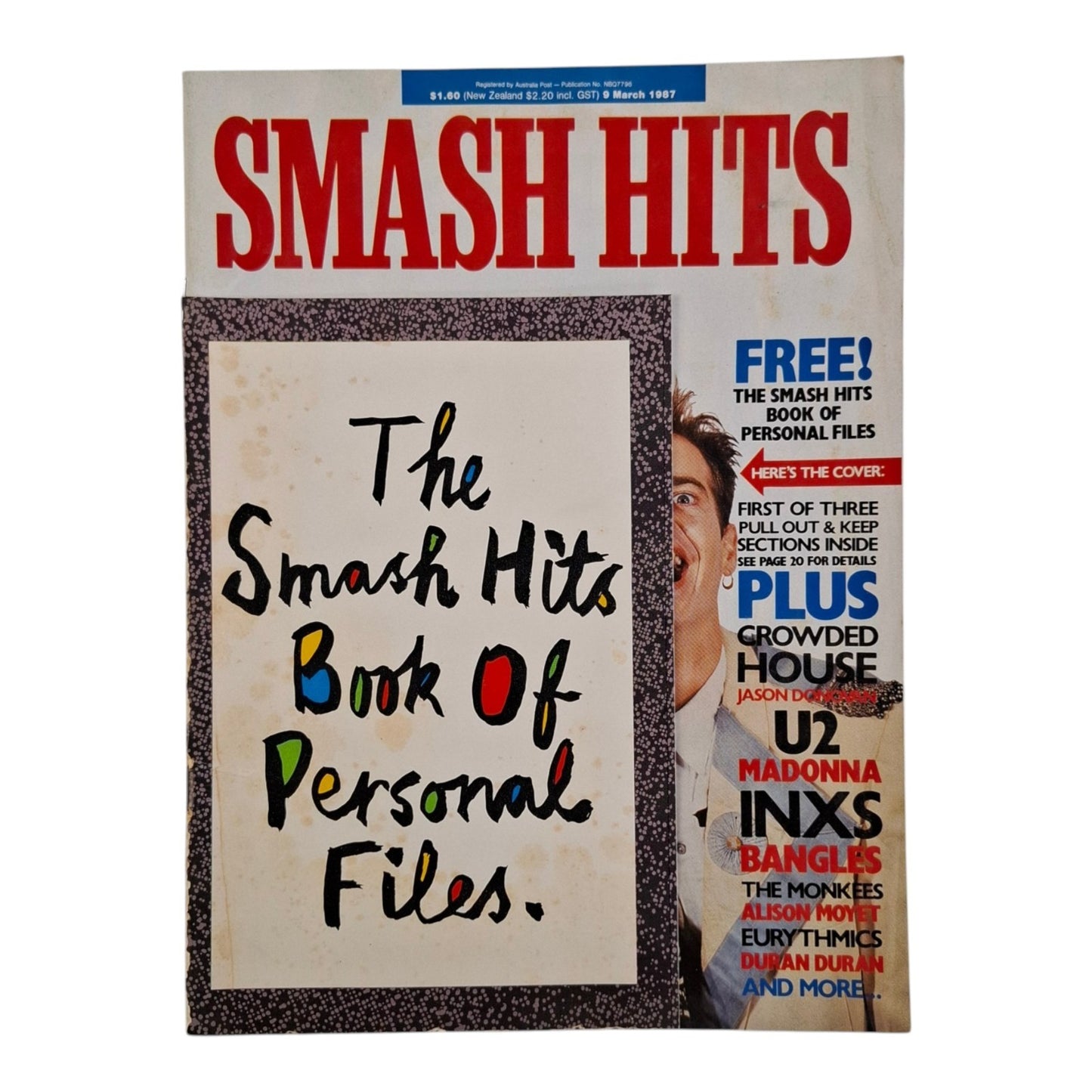 Smash Hits Magazine Australia March 1987 Crowded House / Madonna / INXS