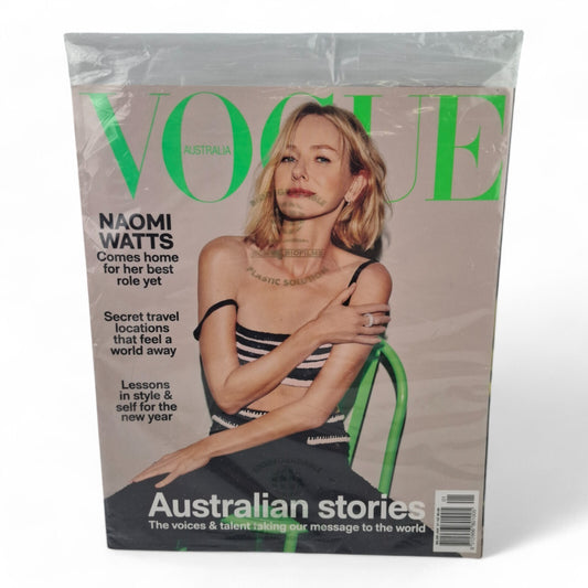 Vogue Australia Magazine January 2021 Naomi Watts NEW