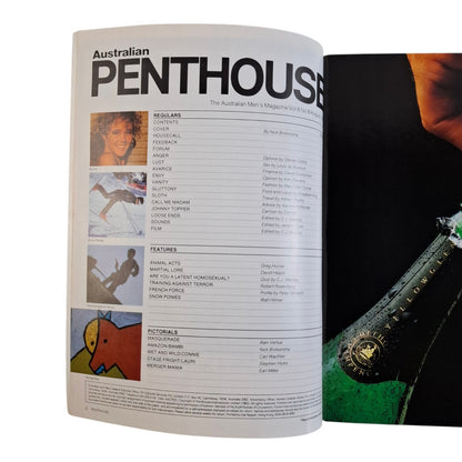 AUSTRALIAN PENTHOUSE Magazine August 1987 Bambi / Connie Gauthier