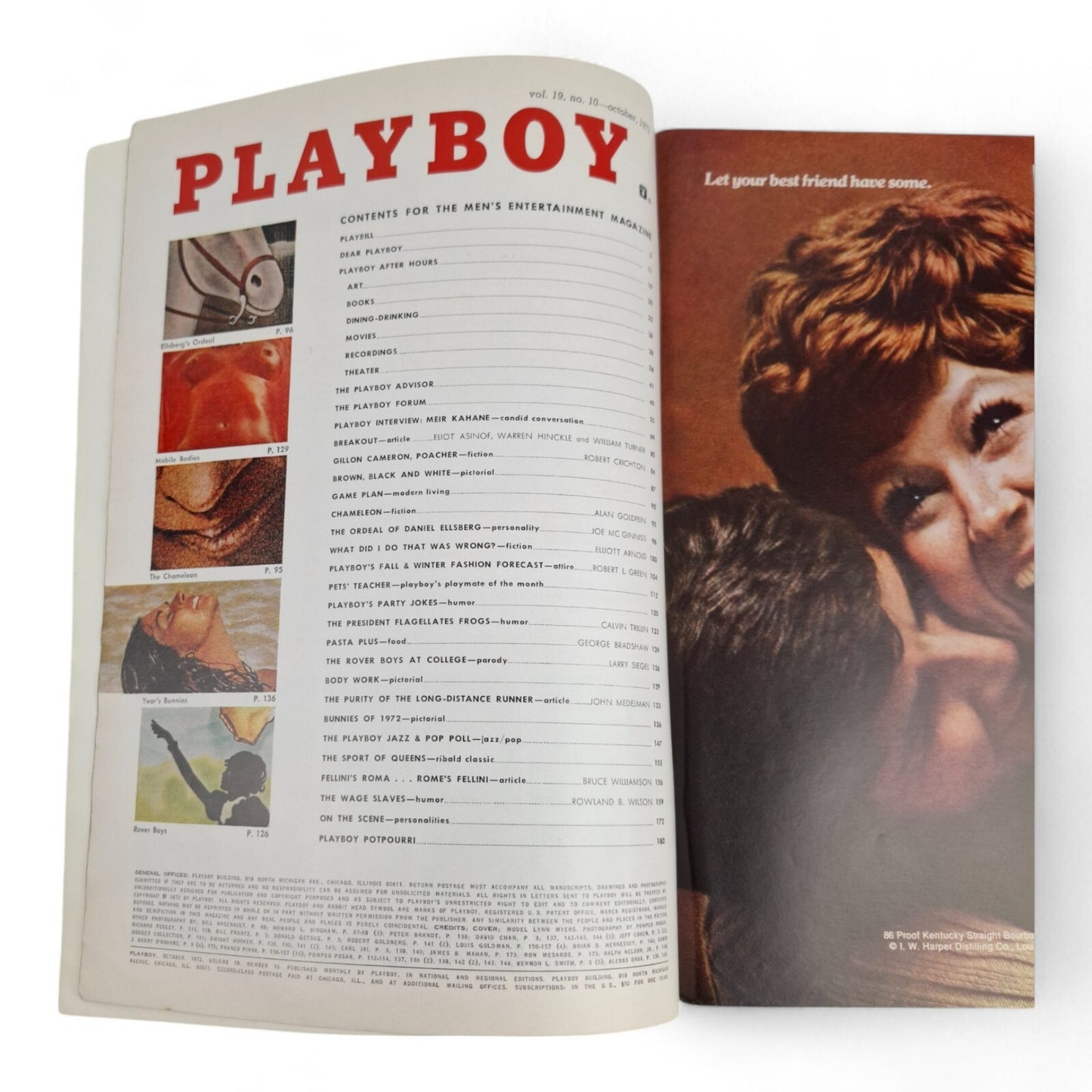 PLAYBOY Magazine October 1972 Lynn Myers COMPLETE