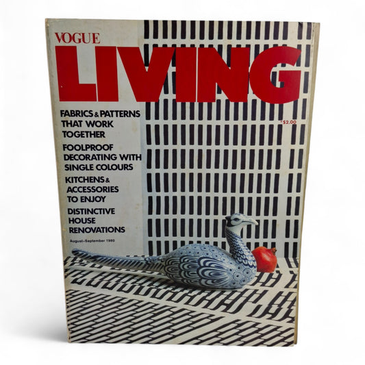 Vintage Vogue Living Australia Magazine -August September No. 4 1980