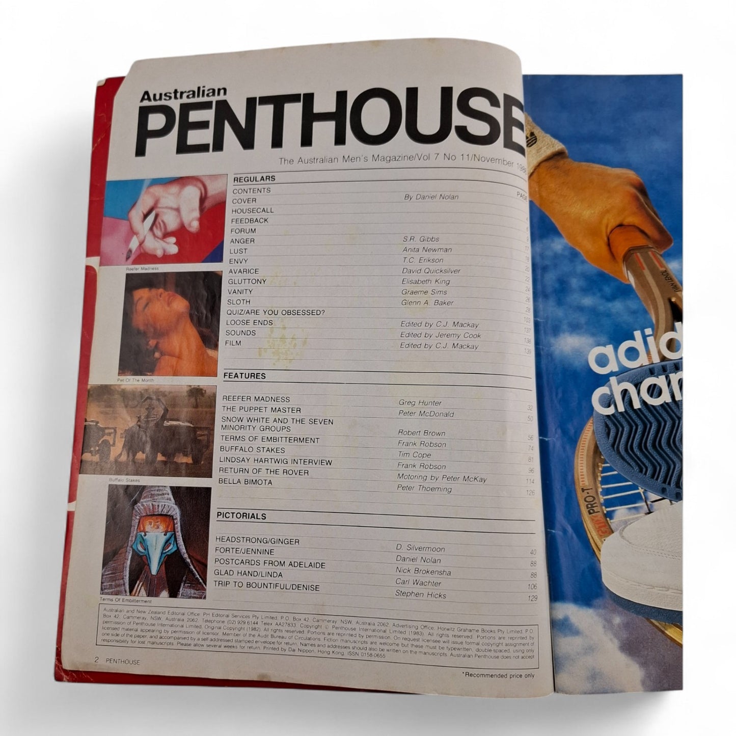 AUSTRALIAN PENTHOUSE November 1986 Vol. 7 No. 11 Men's Magazine INCOMPLETE
