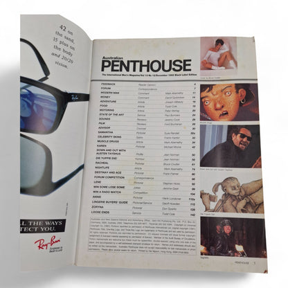 AUSTRALIAN PENTHOUSE Men's Magazine Black Label December 1992