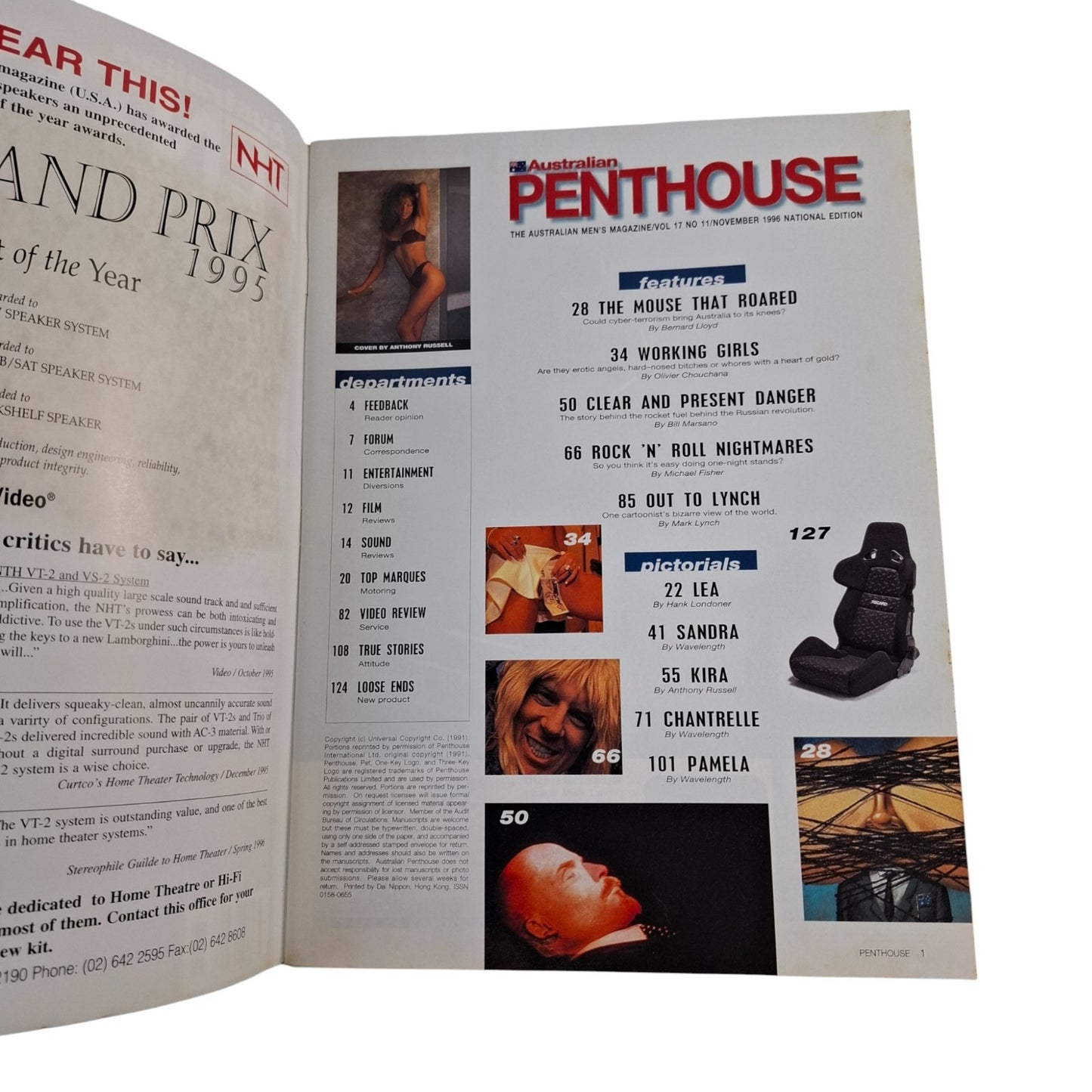 AUSTRALIAN PENTHOUSE Magazine November 1996 Pamela Self / Kira