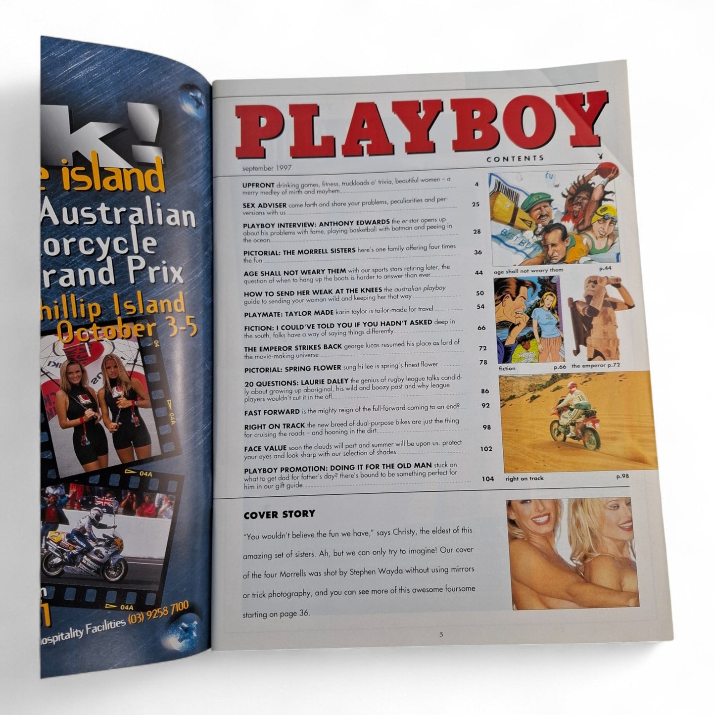 Australian Playboy Magazine September 1997 The Morrell Sisters