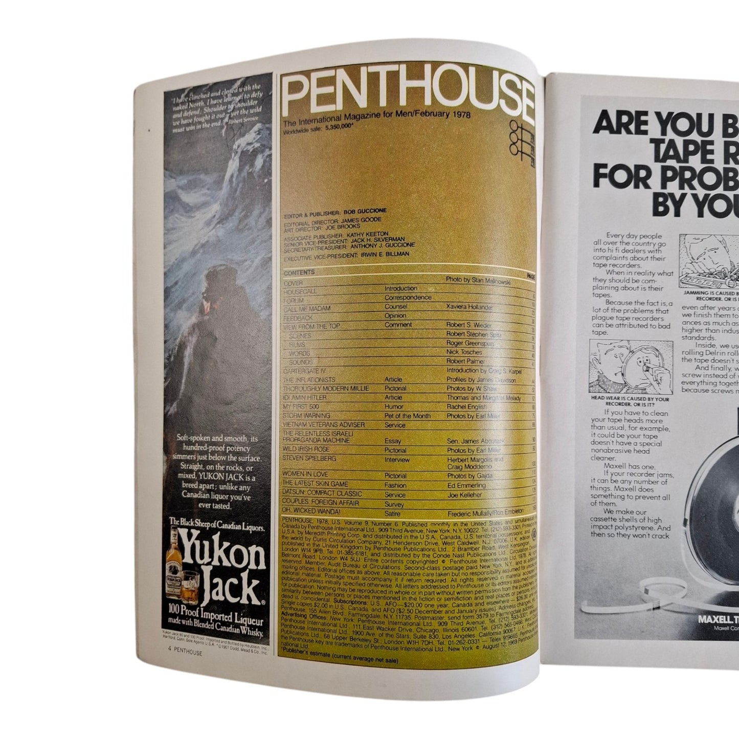Penthouse Magazine February 1978 Linda Di Constanzo / Laura Storm