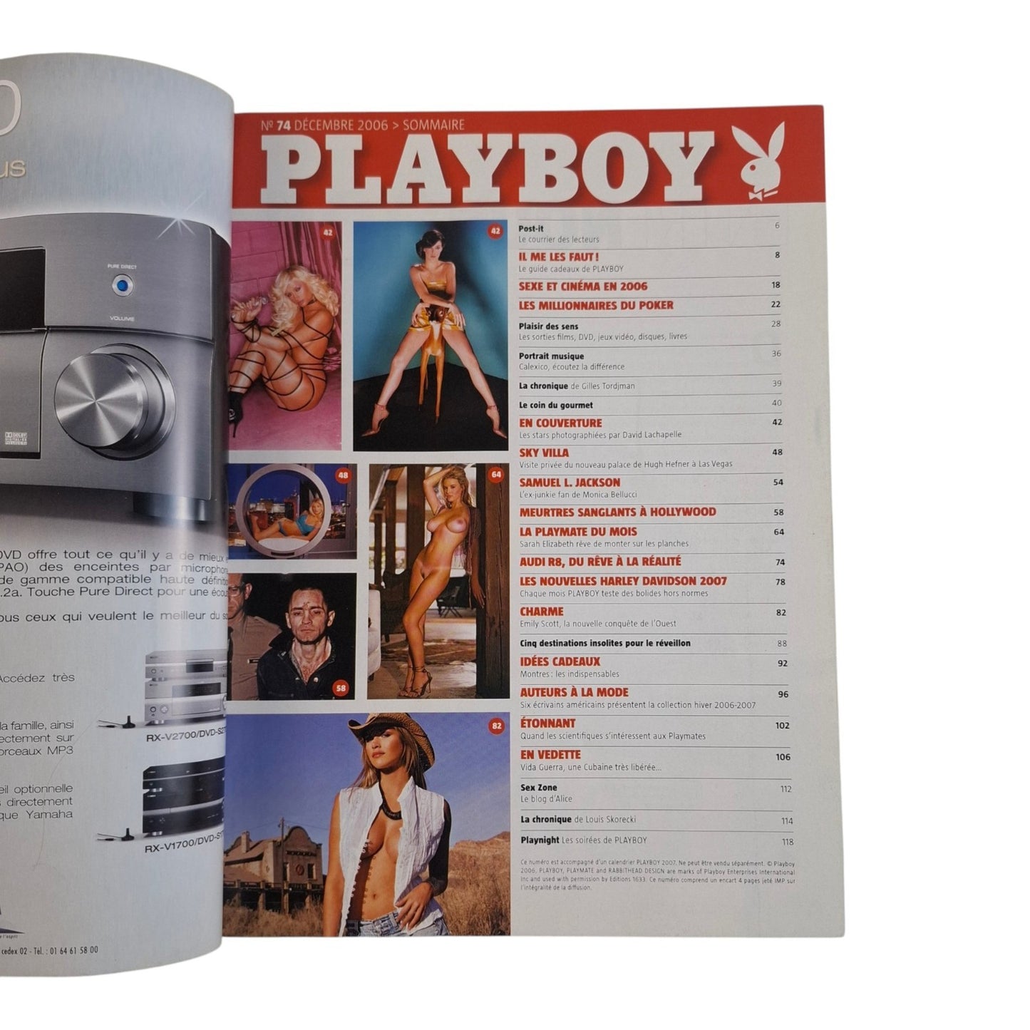 Playboy Magazine France French December 2006 Pamela Anderson / Sarah Elizabeth