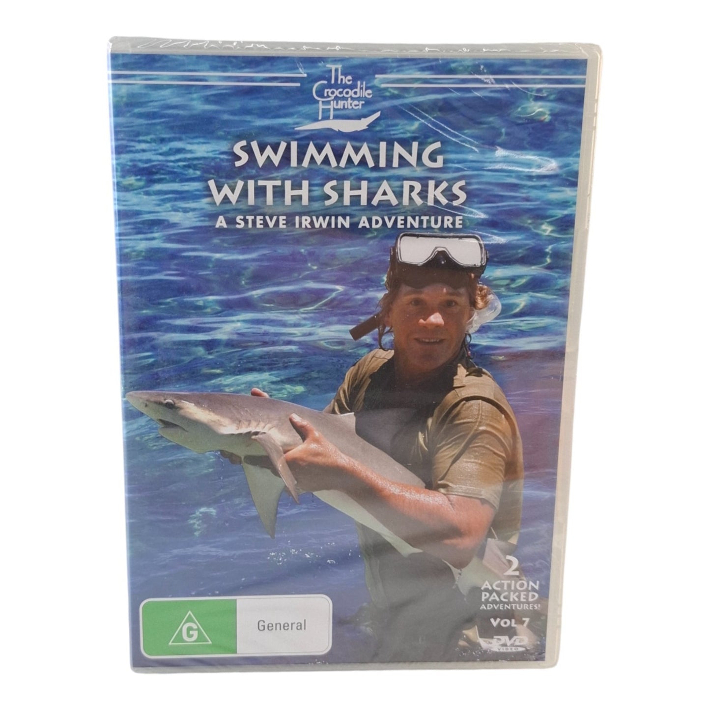 The Crocodile Hunter - Swimming with Sharks : Vol 7 (DVD, 1996) Region 4 NEW