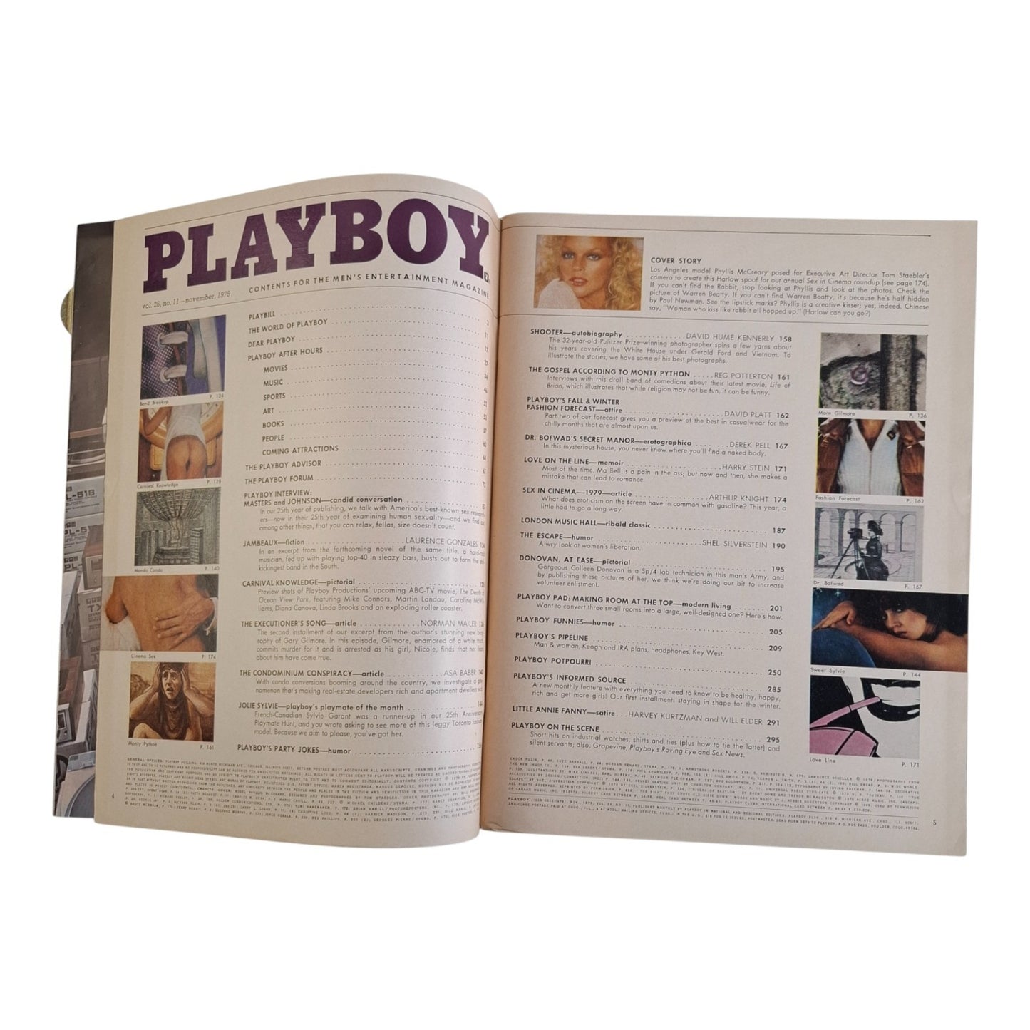PLAYBOY Magazine November 1979 Phyllis McCreary / Sylvie Garant