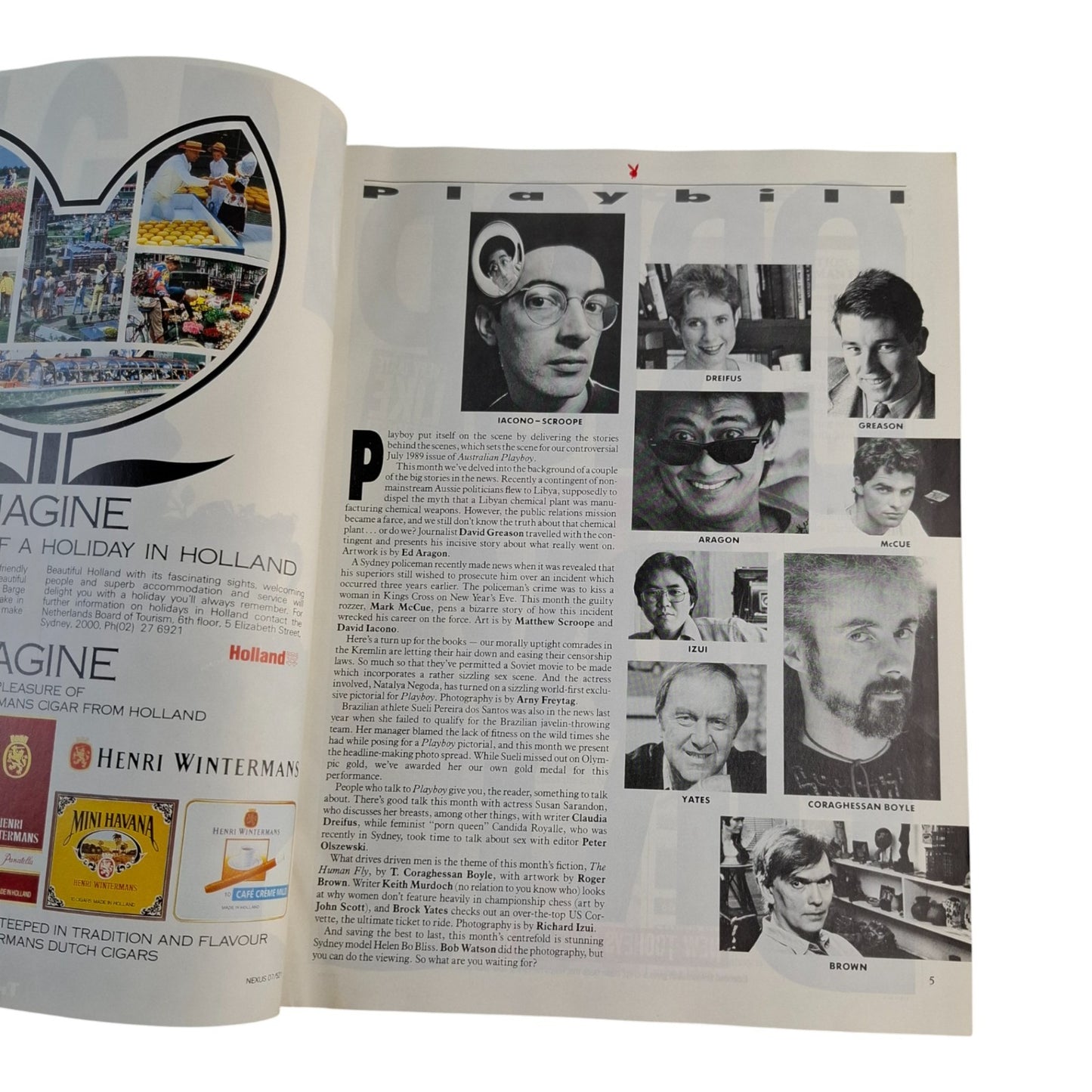 Australian Playboy Magazine July 1989 Natalya Negoda / Helen Bo Bliss