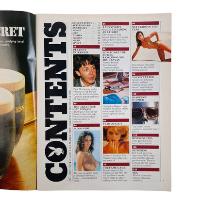 Australian Playboy Magazine January 1985 Lisa Maher