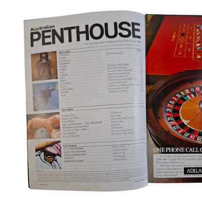 AUSTRALIAN PENTHOUSE Magazine June 1988 Martina Walter / Debbie Savo