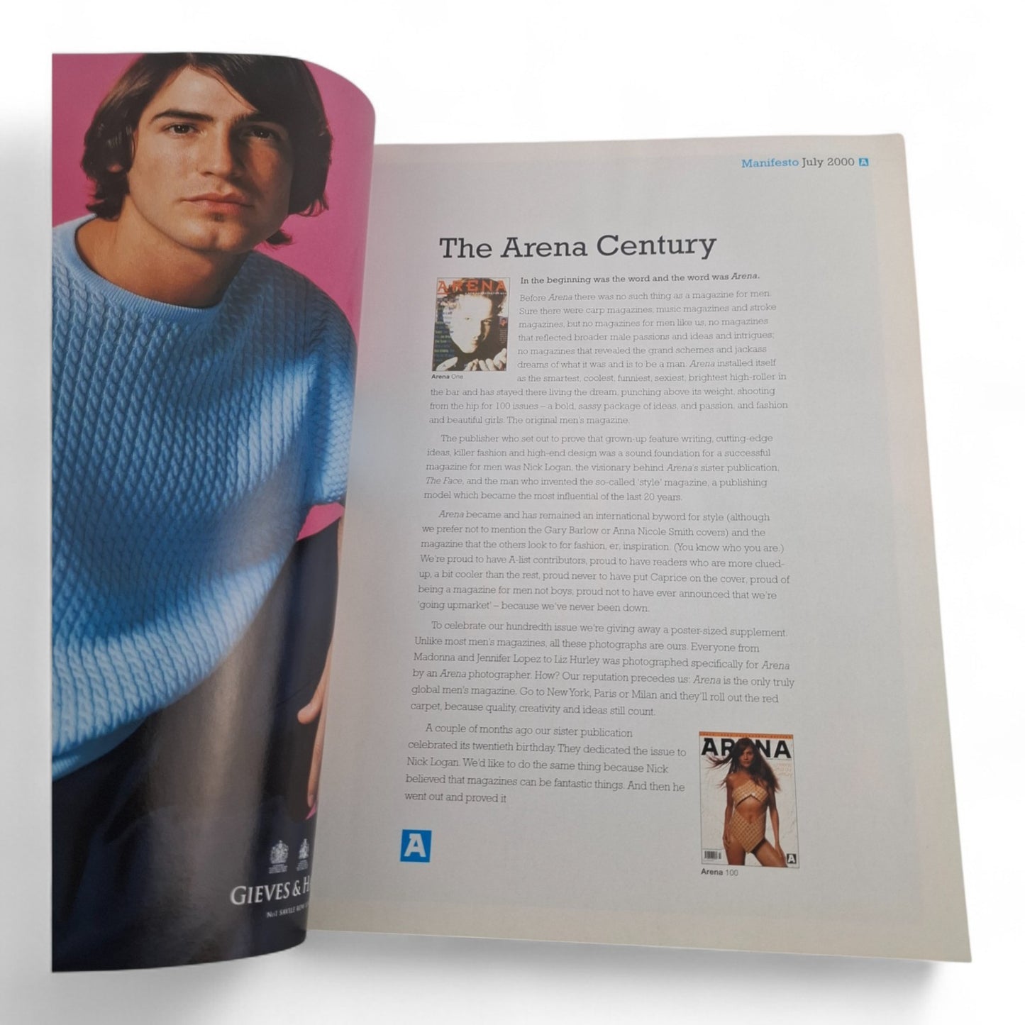 Arena magazine UK: July 2000 #100 - Helena Christensen