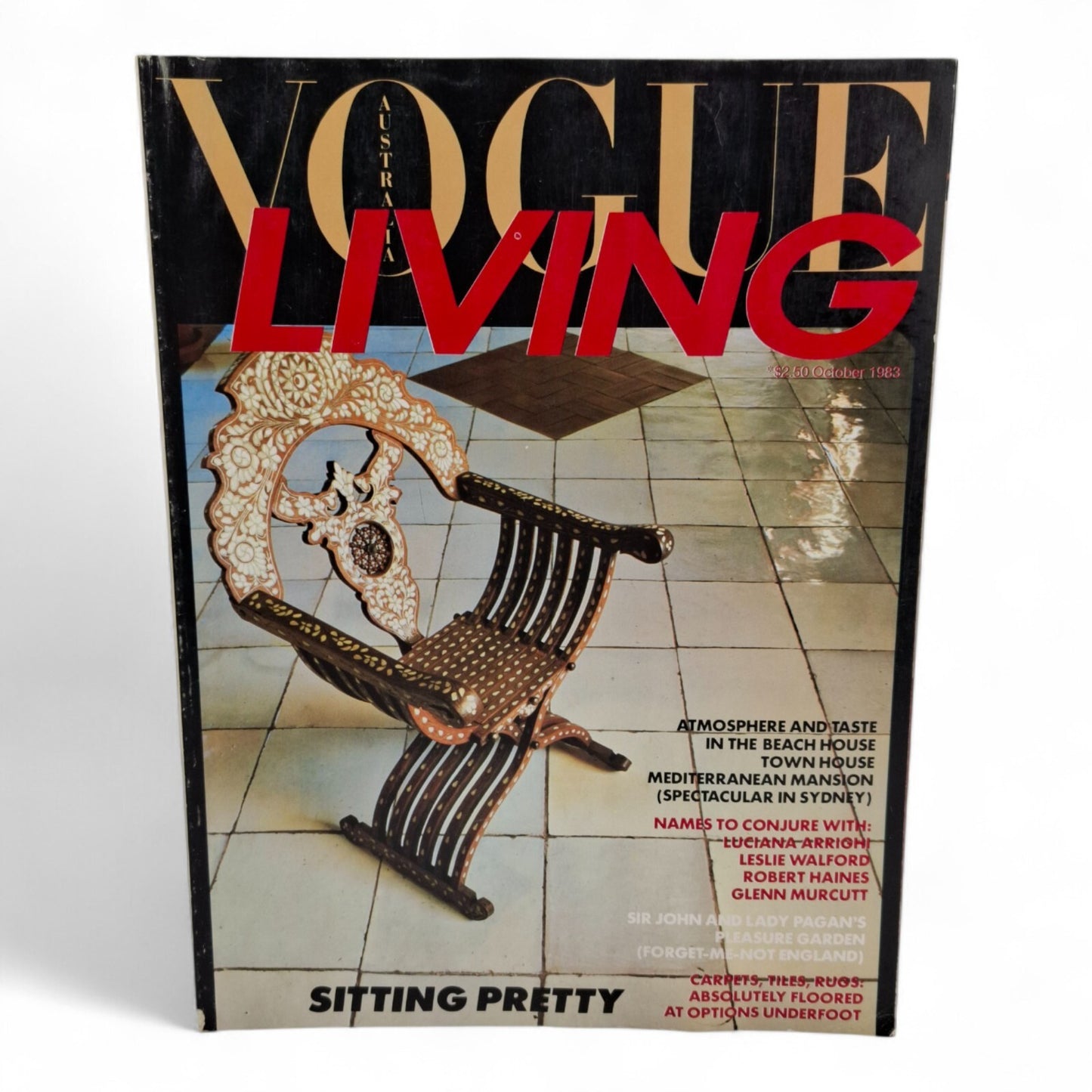 Vintage Vogue Living Australia Magazine - No.6 October 1983