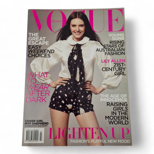 Vogue Australia Magazine July 2009 Myf Sheperd Cover EXCELLENT