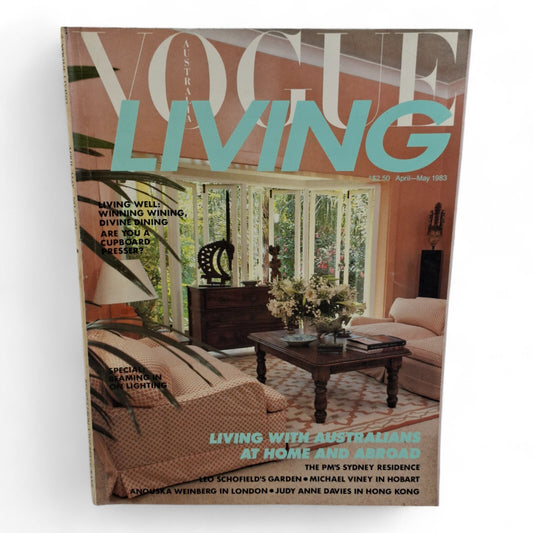 Vintage Vogue Living Australia Magazine - April may No. 2 1983