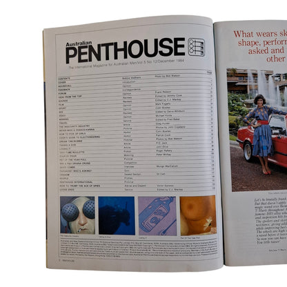 Australian Penthouse Magazine December 1984 Bobbie Wallbank / Karina Schally