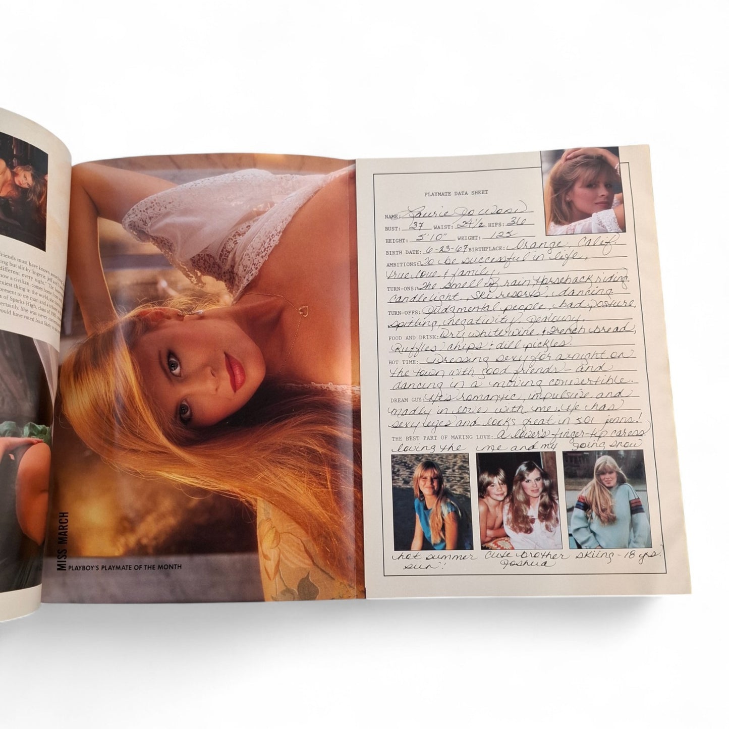 PLAYBOY MAGAZINE March 1989  La Toya Jackson / Laurie Wood