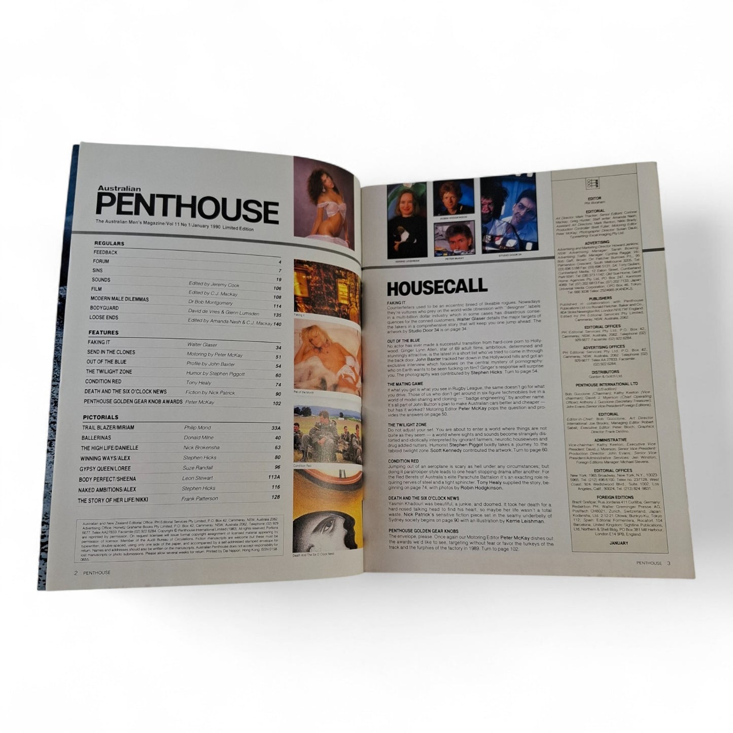 Australian Penthouse Magazine - Limited Edition January 1990 Loree Lopez