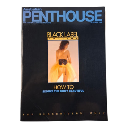 AUSTRALIAN PENTHOUSE Men's Magazine October 1988 Rachel Byrne / Michelle Deakin