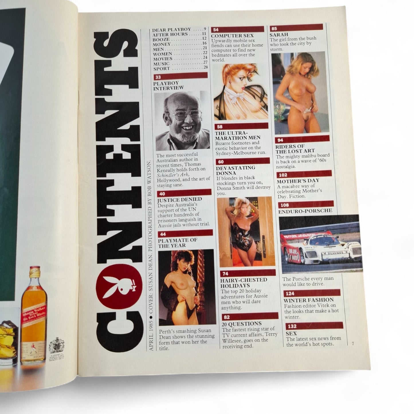 Australian Playboy - April 1985 - Susan Dean, Donna Smith + Thomas Keneally