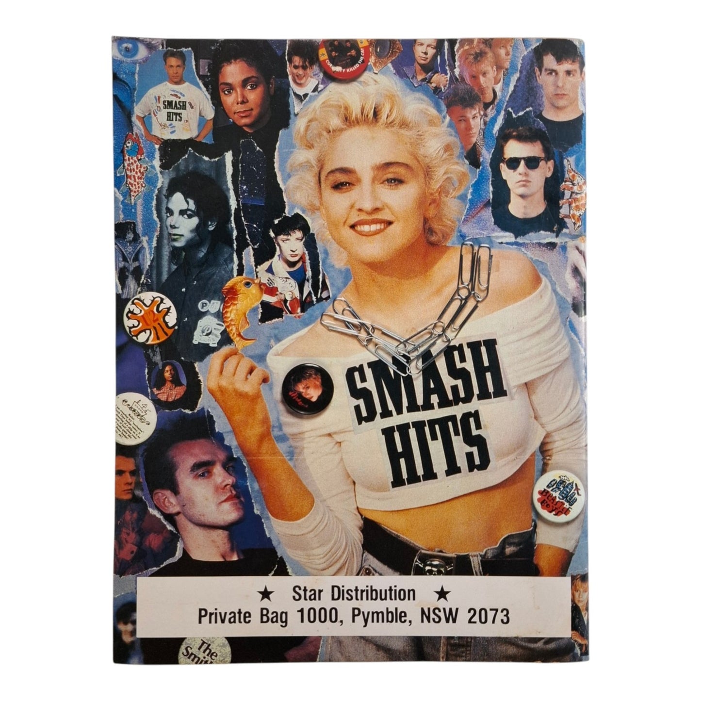 Smash Hits 1988 Vintage Panini Sticker Album + Poster + 3 Stickers