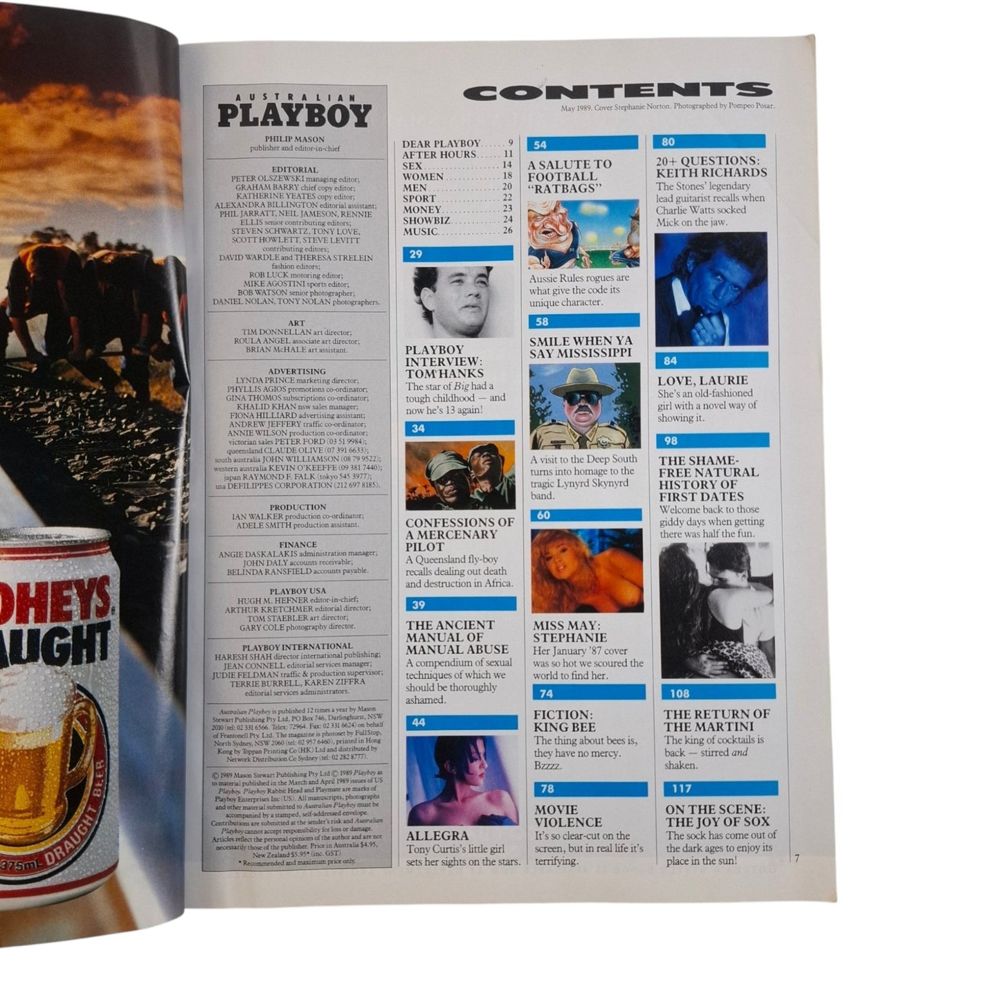 Australian Playboy Magazine May 1989 Stephanie Norton / Allegra