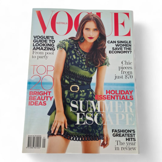 Vogue Australia Magazine January 2009 VALERIJA EROKHINA Cover EXCELLENT