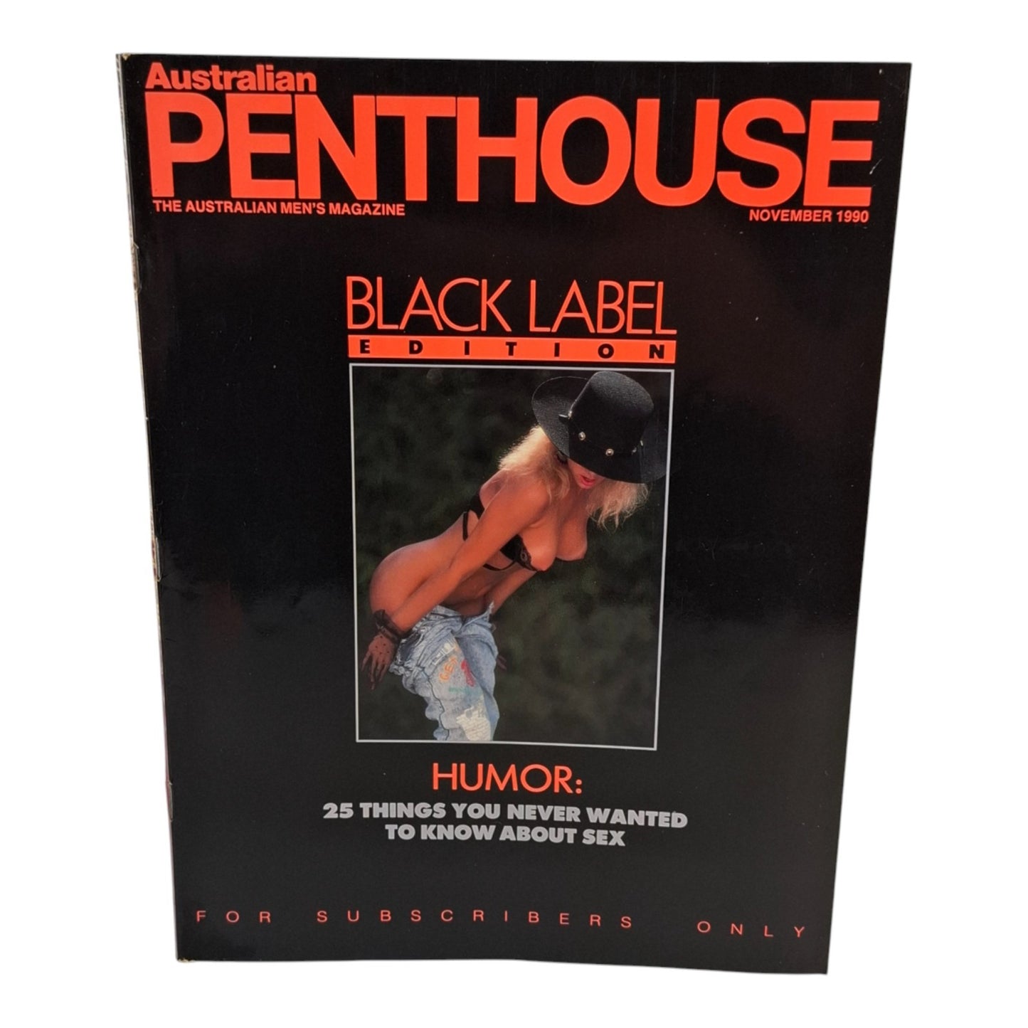 Australian Penthouse Magazine - Black Edition November 1990 Tami Jefferson