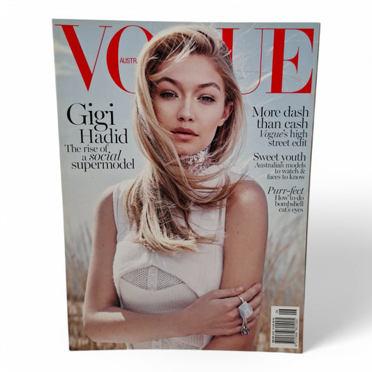 Vogue Australia Magazine June 2015 Gigi Hadid Supermodel