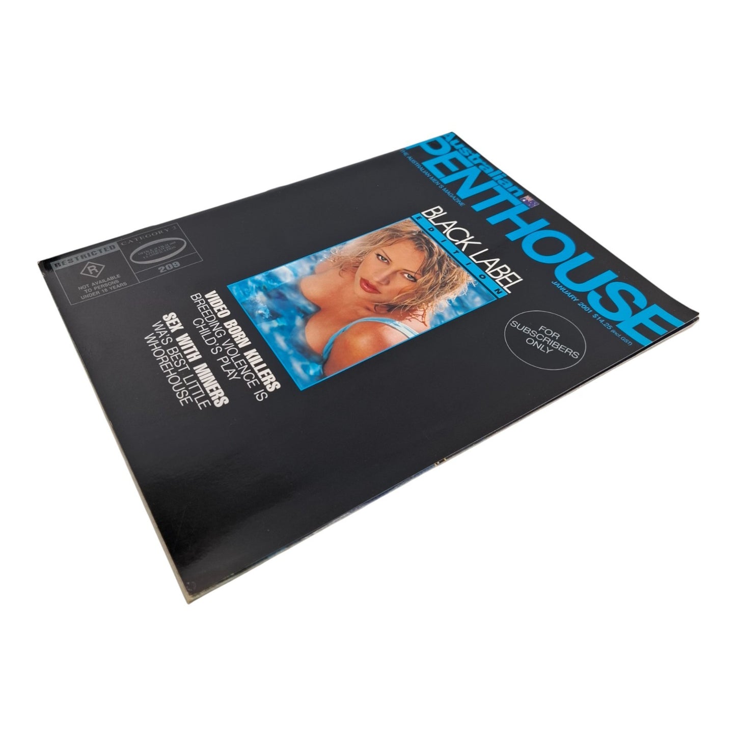 AUSTRALIAN PENTHOUSE Men's Magazine Black Label August 2001 Alexa