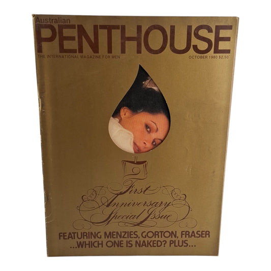 AUSTRALIAN PENTHOUSE October 1980 Vol. 2 No. 1 Men's Magazine Ama Blanchette
