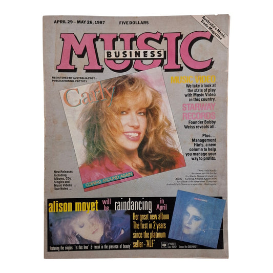 Australian Music Business Magazine 1987 Carly Simon